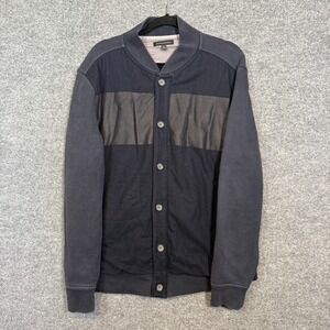 Banana Republic Sweater Mens XL Blue Fleece Cardigan Sweatshirt Casual Outdoors